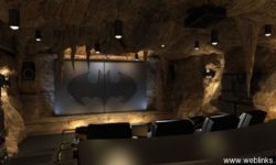 Štýlové, domáce kino v jaskyni